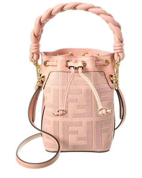 pink and brown fendi bag|fendi hot pink bucket bag.